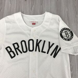 Mitchell & Ness NBA Brooklyn New York Jersey Button Down Small Athletic Sports